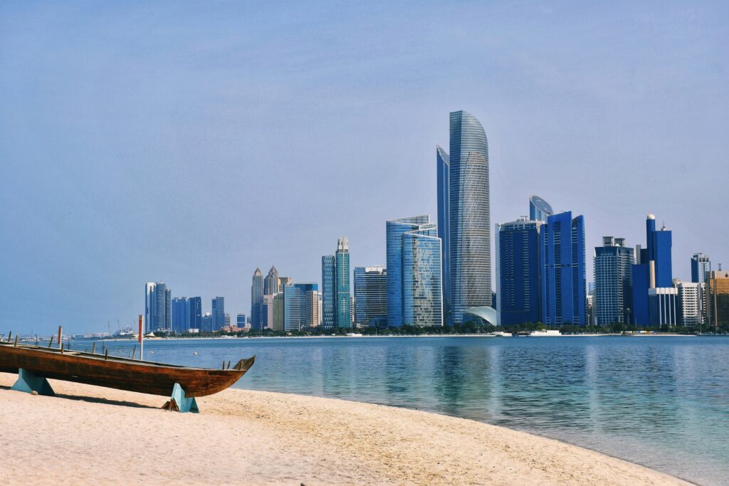 a boat on the beach - The Corniche in Abu Dhabi