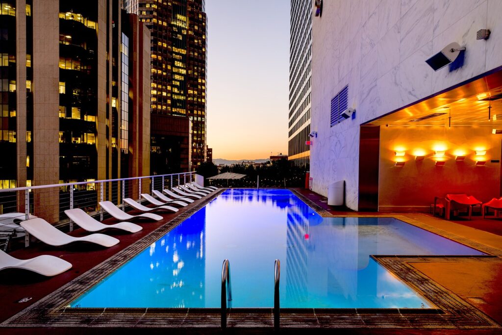 Outdoor pool at The Westin Los Angeles, one of the top 15 hotels in Los Angeles.