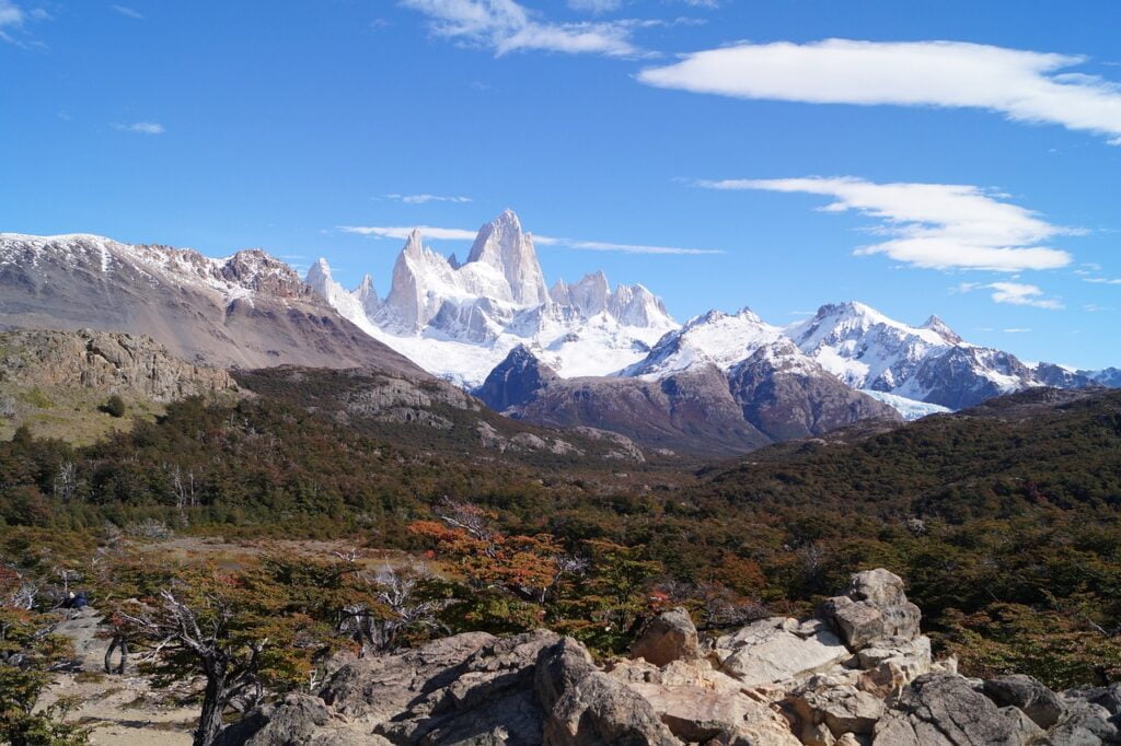 Majestic mountain view in Patagonia, Argentina. 