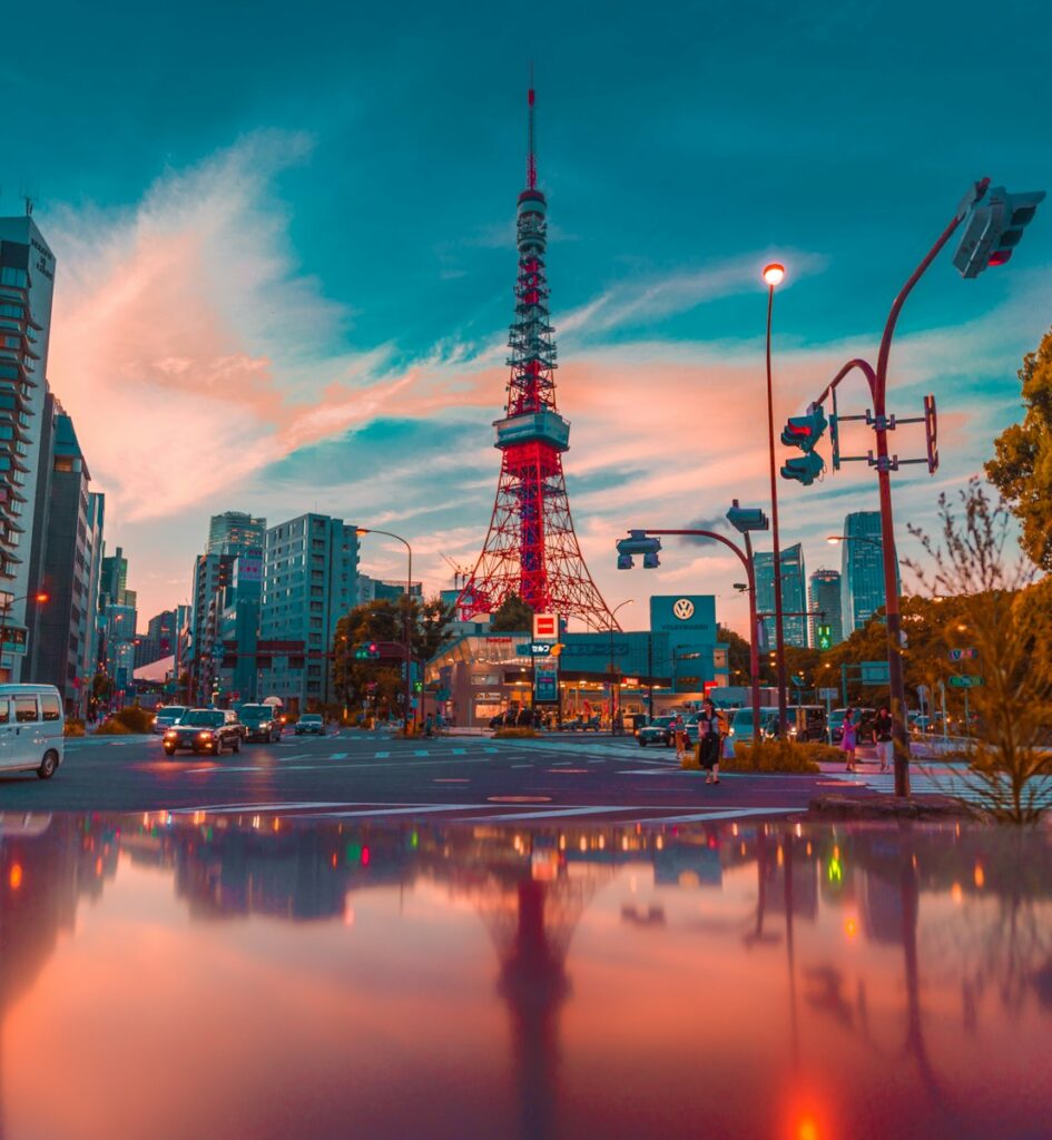 architectural photo of tower between buildings - Things To Do in Japan