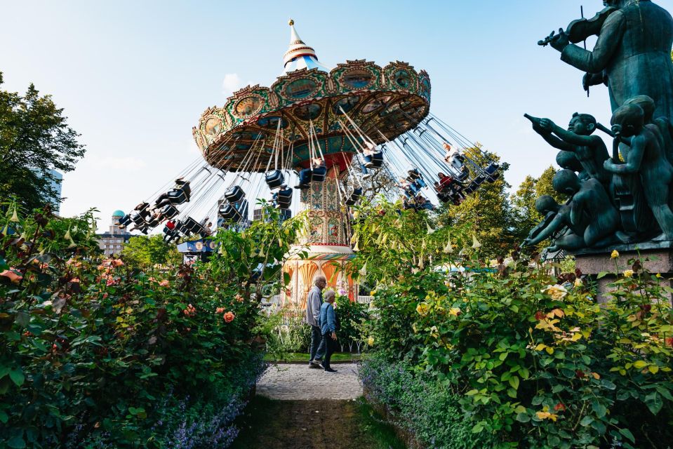 Aerial view of Copenhagen, Denmark with iconic landmarks and beautiful architecture. Discover the Tivoli Gardens - Things to Do in Copenhagen.