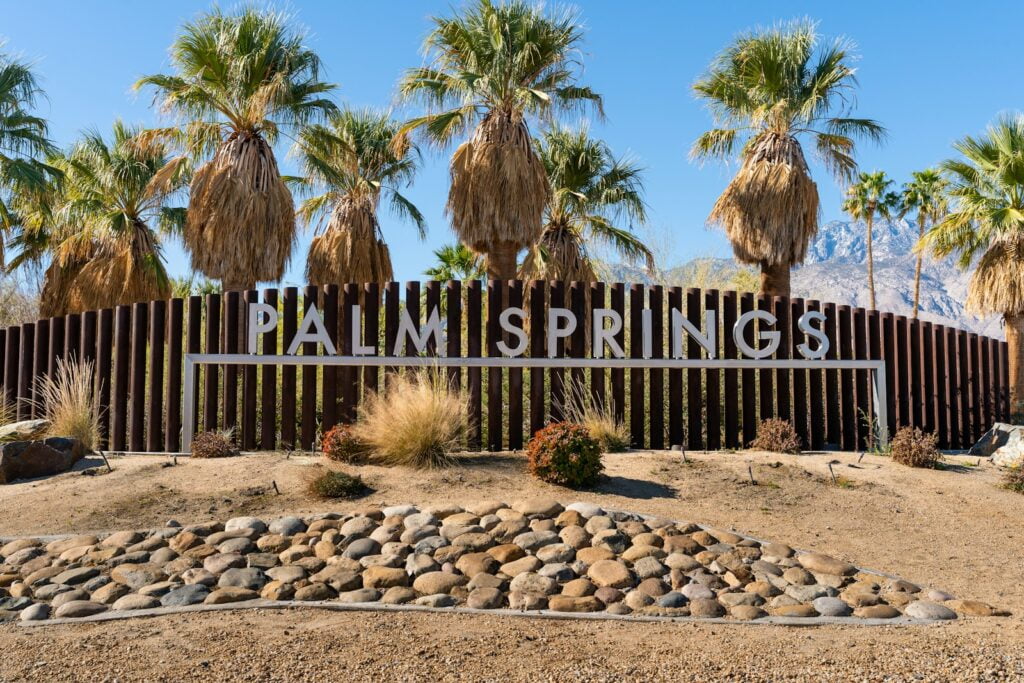 brown wooden fence with brown sand - Romantic Things to Do in Palm Springs