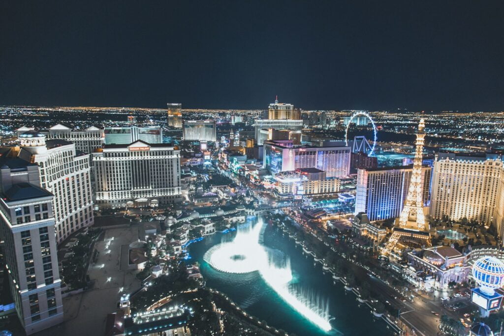 cityscape during nighttime - Romantic Things to Do in Las Vegas for Couples