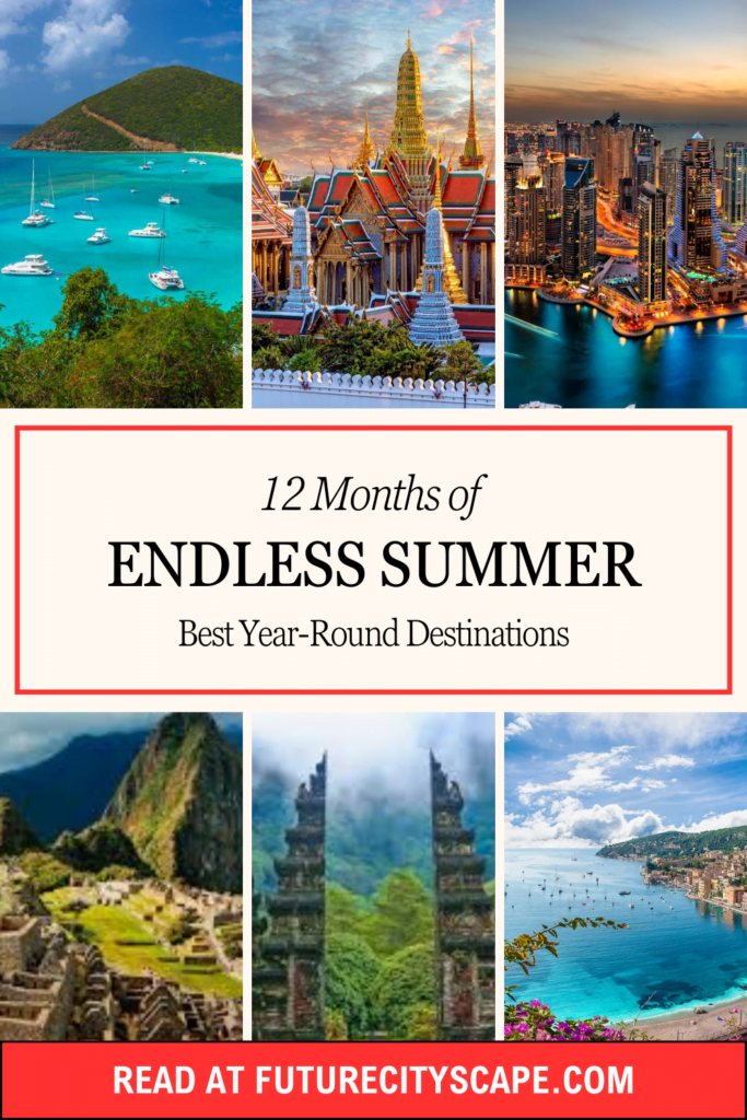 Discover the top sunny destinations to enjoy summer all year long. Find out where to travel each month for sun, beaches, and adventure!