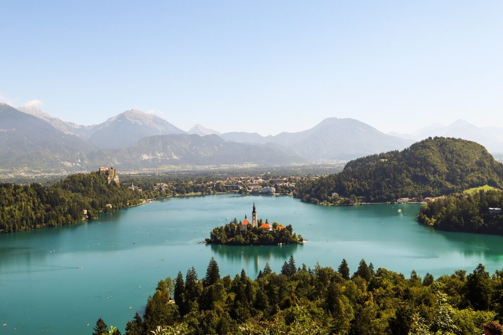 bled, lake, island one of unusual weekend getaways Europe